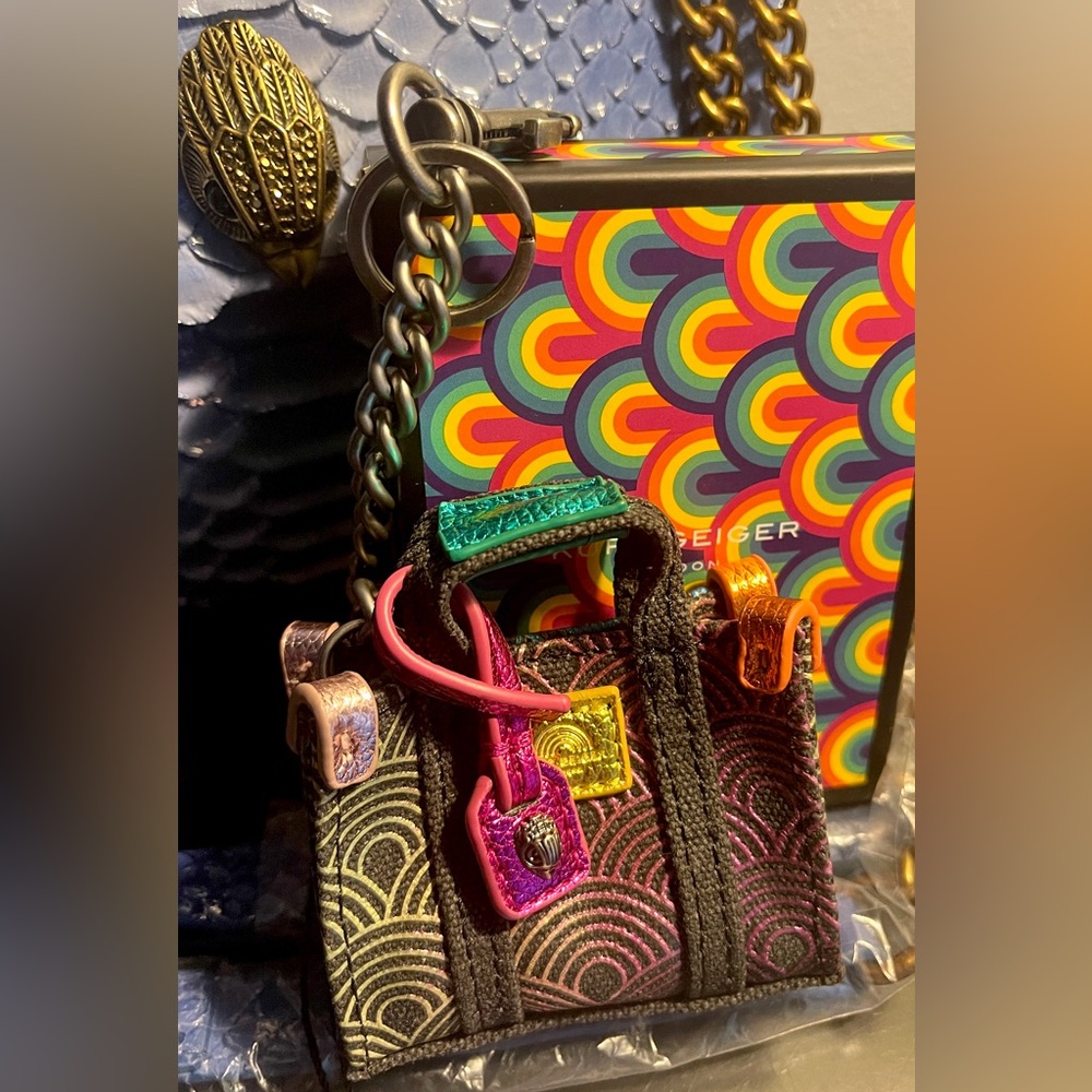 Kurt Geiger MiniBag Keychain/Bag-charm Southbank NEW/tags/box - Picture 9 of 15